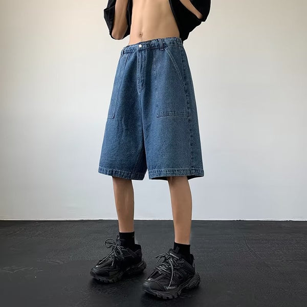 Mens Five Point Denim Shorts